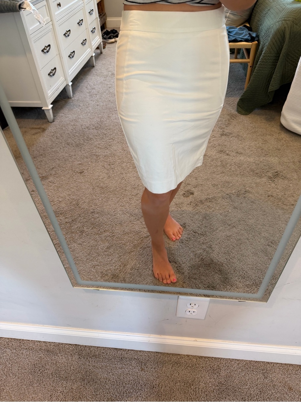 The Limited Cream Pencil Skirt